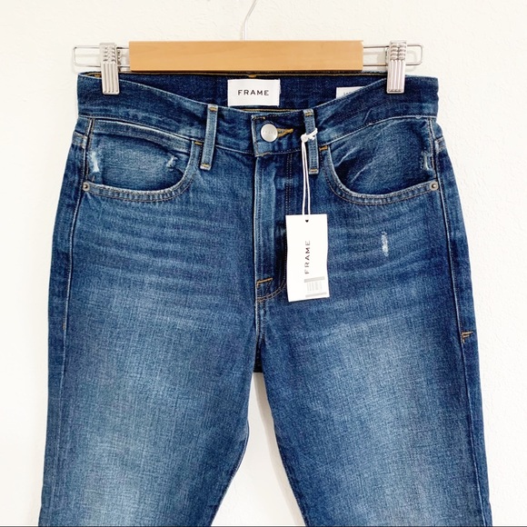 Frame Le Pixie Hollywood Straight Leg Jeans 24 - Picture 4 of 12